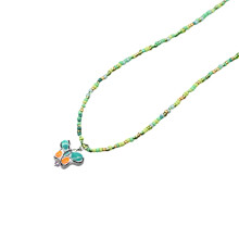 Butterfly Pendants Necklace Bead Choker Collar Necklace for-8