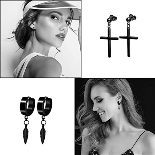 12 paires de boucles d'oreilles créoles, ensemble de boucles 2