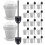 80Sets Plastic Witte Dessertbakjes Met Voor Ijs En Mousse 1