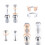 50Pcs Earlobe Support Patches Clear Piercing Disc-Transparent 6