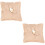 2St Beige Burlap Ringdrager Met Hart Bruiloftsfeest 6