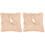 2St Beige Burlap Ringdrager Met Hart Bruiloftsfeest 2