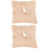 2St Beige Burlap Ringdrager Met Hart Bruiloftsfeest 5