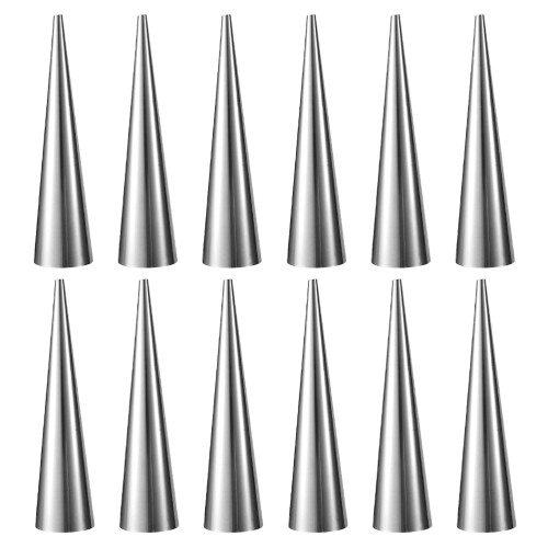 36Stk Silberne Hörnchenform Nonstick Für Dessert Und Gebäck 2