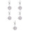 5St Fob Horloges Wit Pocket Model Verpleegstudenten 2