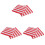 60St Wegwerp Party Servetten Rood Papier Voor 2
