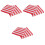 60St Wegwerp Party Servetten Rood Papier Voor 3