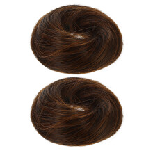 8St Synthetische Haarbuns Lichtbruin Voor Vrouwen, Makkelijk Te