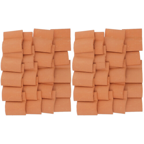 2Sets Miniatuur Bruin DIY Keramiek Model Speelgoed 2
