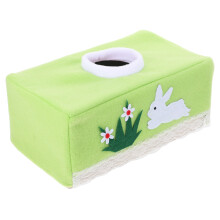 5St Cute Paashaas Tissue Boxhoes Rechthoekig Voor Woonkamer