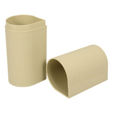 4St Tandenborstel En Tandpasta Opbergdoos Beige Van Stevig PP