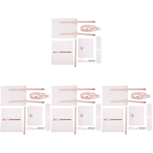 4Sets Wit PU Leer DIY Tas Accessoires Voor Creatieve Tas Makers 2