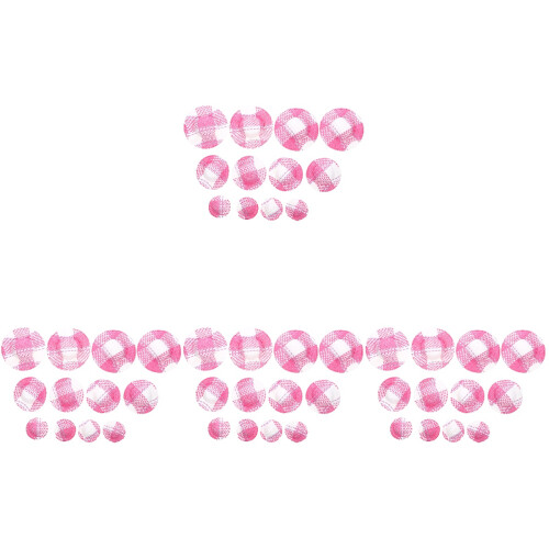 48St Mini Pop Hoed Roze Gestreept DIY Accessoire Voor Pop 1