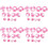 48St Mini Pop Hoed Roze Gestreept DIY Accessoire Voor Pop 5