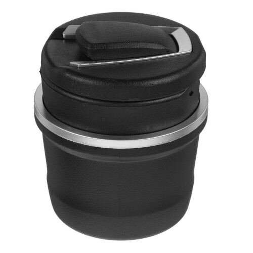 2St Multifunctionele Zwarte Plastic Auto Asbak Met Voor Roker
