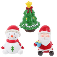 6St Schattige Kerstminiaturen Resin Decor Voor Aquarium En Huis