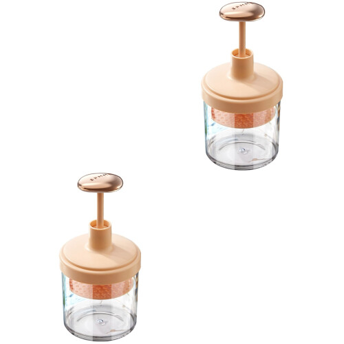 2St Plastic Facial Foamer Roze - Gemakkelijk Schuim 2