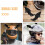 4Paren Set Zwarte Helm Vleugels Plastic Voor DIY Accessoires Decor 6