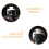 4Paren Set Zwarte Helm Vleugels Plastic Voor DIY Accessoires Decor 7