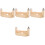 4Sets Khaki Weefrek Armband Knopen Voor Vlechtwerk 4