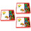 3Sets Blokpuzzels Fruit Letters Leren Kinderen Duurzaam 5