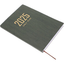 3St Zwart Plannerboek Met PU Kaft Voor Dagelijks Plannen