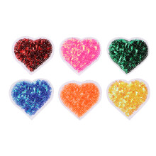 18St Geborduurde Sequined Hart Patches Voor Kleding En DIY Decoratie