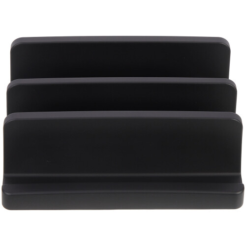 3St Zwarte Plastic Laptop Storage Stand Verticaal Voor Thuis