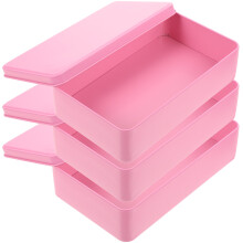 6Stk Kleine Rosa Blechdose Aus Tinplate Mit Sicherem Deckel