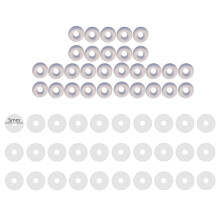 60x Plastic Earring Back Stopper Clear Silicone Earrings Back-A