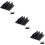3St Zwarte Plastic Laptop Storage Stand Verticaal Voor Thuis 9