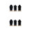 6St Zwarte Blackboards Voor Desktop En Notities 6