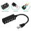 2 Adaptador Splitter Ethernet Rj45 Negro 3 , Cable Red 5