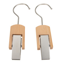 6Stk Robuste Holz Kleiderhaken Clips Multifunktional Für Zuhause Bunt