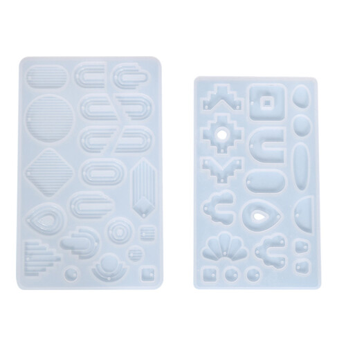 Keychain Pendant Silicone Mold Stripe Shape Resin Mold for-A 1