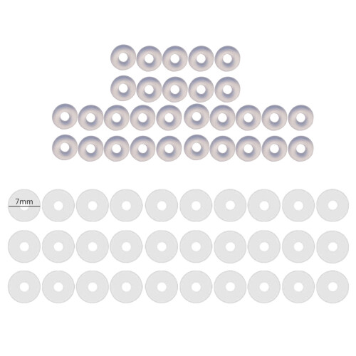 60Pcs Plastic Disc Pads Stabilize Earlobe Support Patches-B