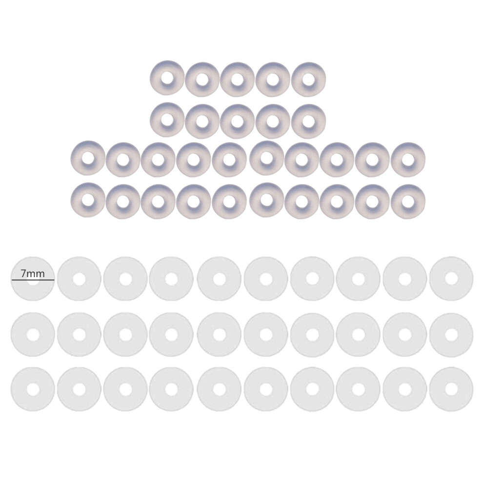 60Pcs Plastic Disc Pads Stabilize Earlobe Support Patches-B