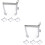8Pz Bustine Make Up Nylon Mesh Multicolori Con Chiusura Zip 8