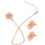 5Pz Collana Rosa Fiore Lucido 2