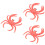 3Pz Simulato Rosso in PVC Gioco Educativo E Decorativo 8