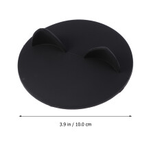 4Pz Coperchi Per Tazza in Silicone Bianco Con Orecchie Gatto Carine