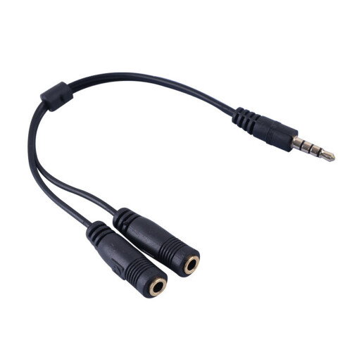 2Pz Cavo Audio 3.5mm A Doppio Stereo Nero Resistente