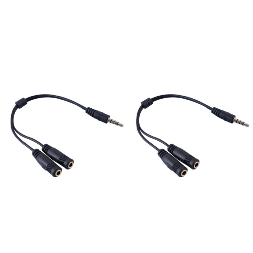 2Pz Cavo Audio 3.5mm A Doppio Stereo Nero Resistente 1