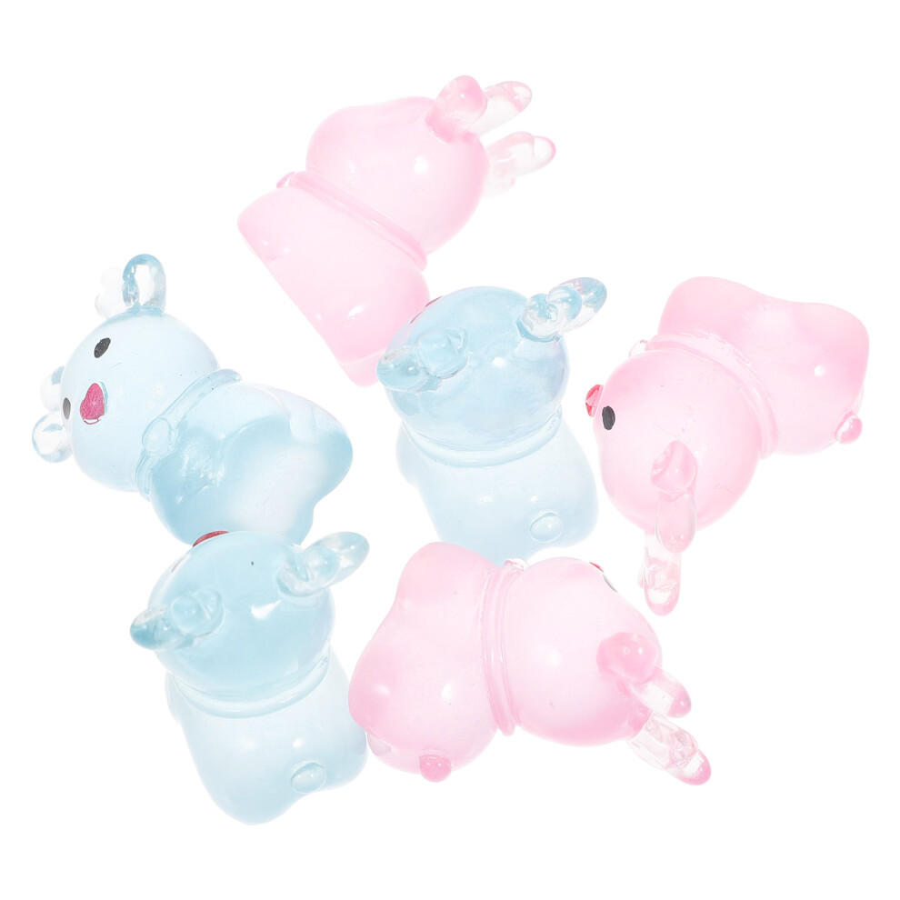 24Szt MałE Dekoracje BożOnarodzeniowe Jelenie Z ŻYwicy Do WnęTrz-image