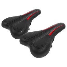 4Pz Latte Bici Sedile Cuscino Nero Comfort Touring