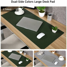 Leather Desk Pad Protector, Durable Pu Leather For Enhanced Workstations, Waterproof Laptop Desk Blotter, Dual-Sided Desk Pad For Home And Office,