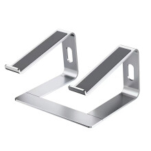 Alsidig understøttelse: Premium aluminiumslegering til notebooks, varmeafledende ventilationsluftstrøm, ergonomisk hæve-søjle for en sundere