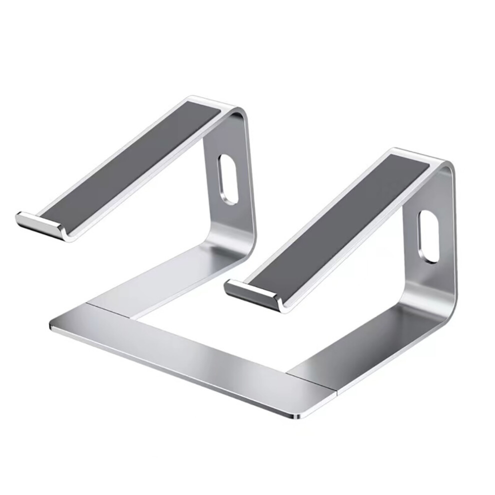 Sturdy Protective Laptop Stand, High-Quality Metal Alloy Elevator Compatible With Most 10-15.6", Broad Compatibility, Ergonomic Design, Silver 9128293127363