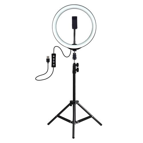 Dimmable Led Ring Light, Adjustable Color Temperature Portable Design With 3 Light Modes For Photography Videography And Makeup, Includes Wireless 1