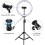 Dimmable Led Ring Light, Adjustable Color Temperature Portable Design With 3 Light Modes For Photography Videography And Makeup, Includes Wireless 5